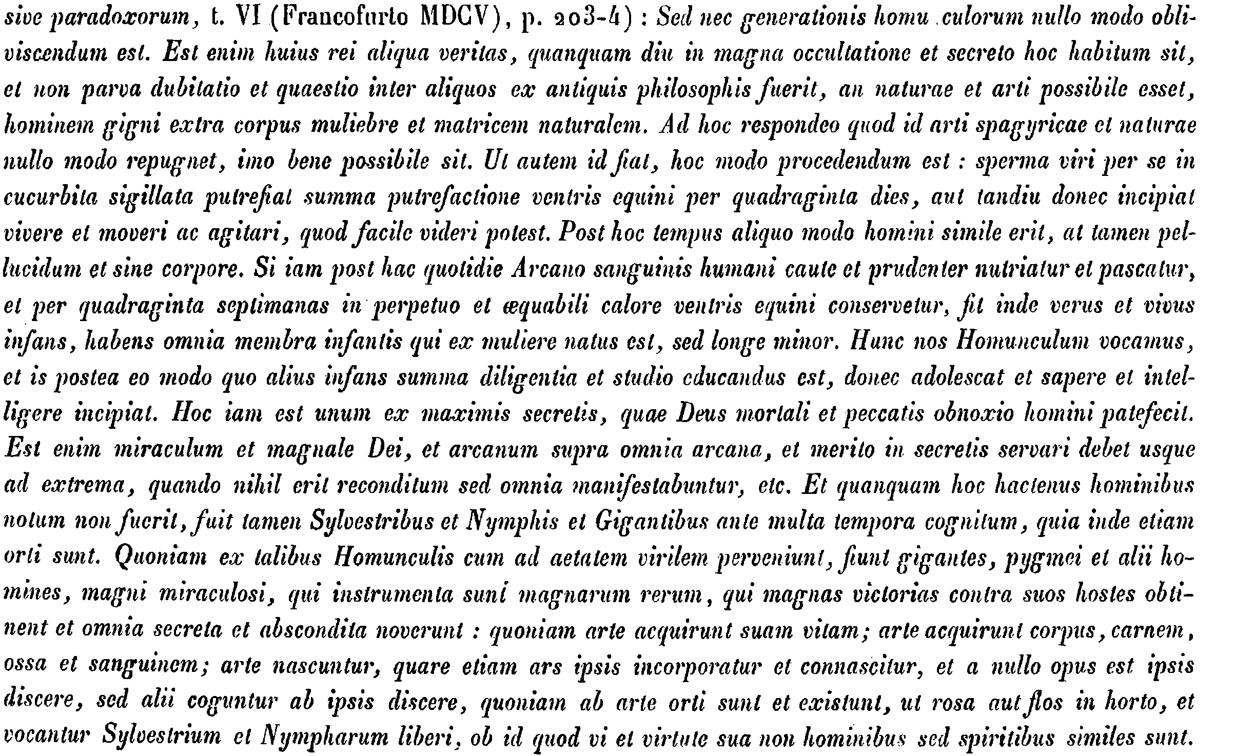 Paracelsus passage as quoted by Kraus, p.&nbsp;120, n.&nbsp;4